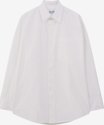 Studio Seidensticker Comfort fit Button Up Shirt in White: front