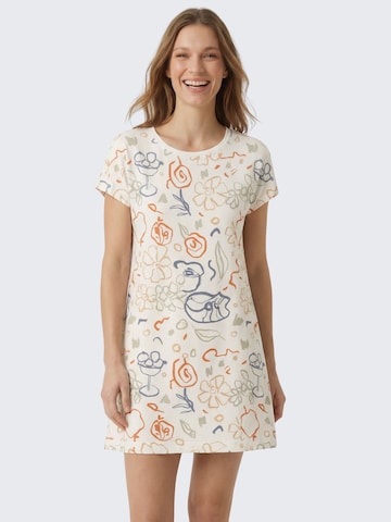 Chemise de nuit 'Clair print' Myjama en blanc : devant