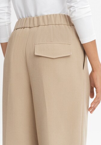 Wide Leg Pantalon à plis 'Mozy' OPUS en beige