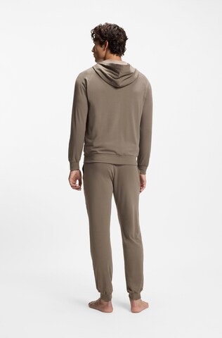 BOSS Zip-Up Hoodie in Brown