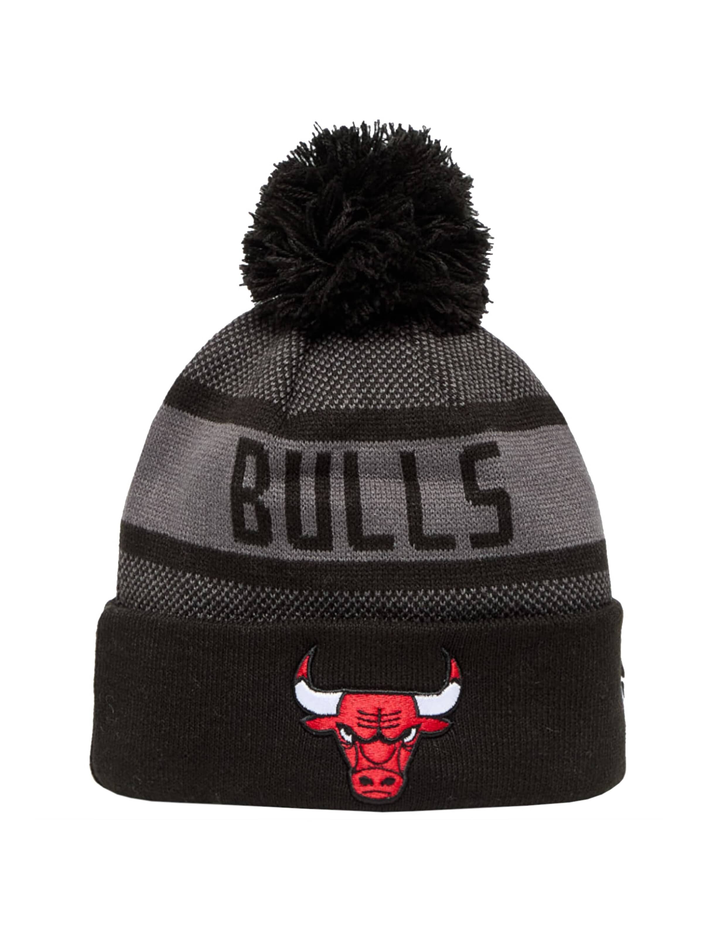NEW ERA Muts 'New Era Jake Cuff Beanie Chicago Bulls Hat' in Grijs: voorkant