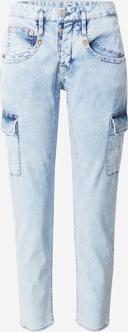 Herrlicher Tapered Cargojeans 'Shyra' in Blauw: voorkant