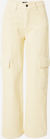 Regular Pantalon cargo Nasty Gal en beige : devant