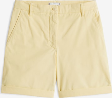 Pantalon chino TOMMY HILFIGER en jaune : devant