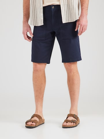 Regular Pantaloni de la s.Oliver pe albastru: față