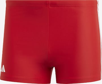 ADIDAS PERFORMANCE Athletic Swim Trunks in Red: front