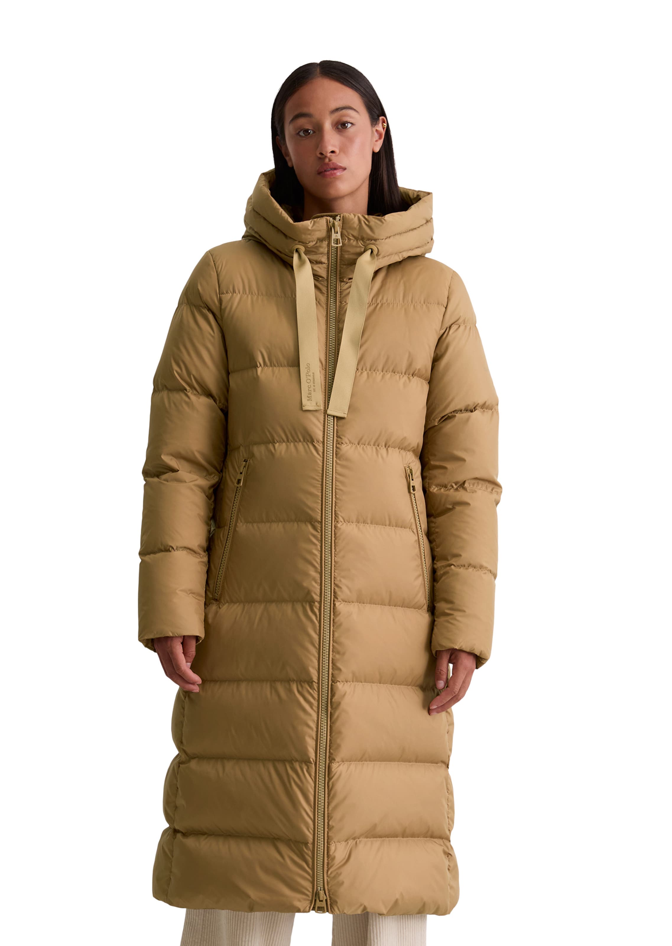 Marc O'Polo Between-seasons coat in Beige: front