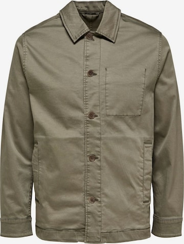 SELECTED HOMME Between-Season Jacket in Green: front