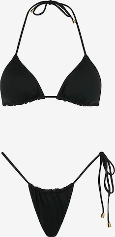 Acuarela Brand Triangel Bikini 'Rio Triangle Bikini Set' i sort: forside
