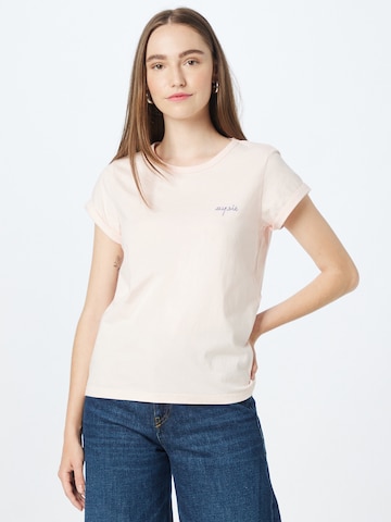 Maison Labiche Футболка в Ярко-розовый: спереди