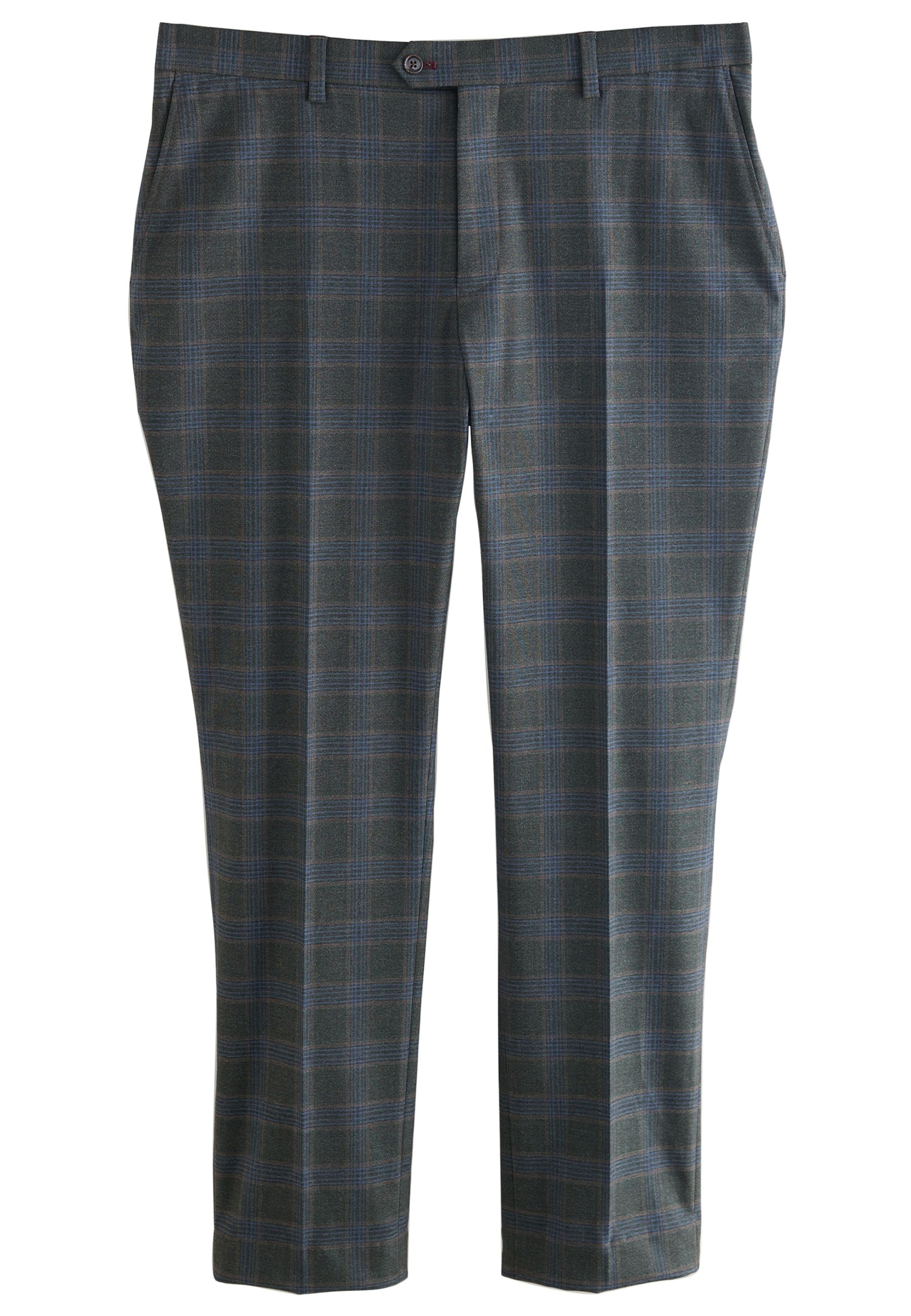 Next Обычный Брюки со складками в Серый: спереди