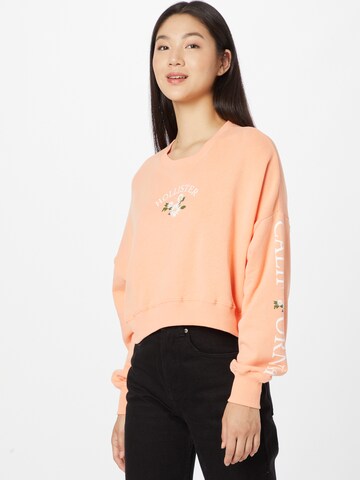 HOLLISTERSweater majica - narančasta boja: prednji dio