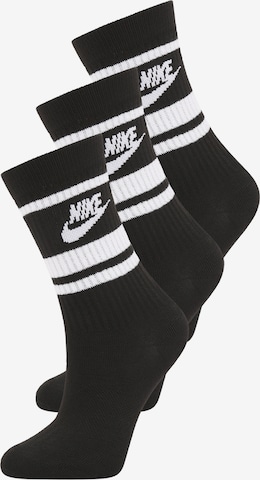 Chaussettes Nike Sportswear en noir : devant