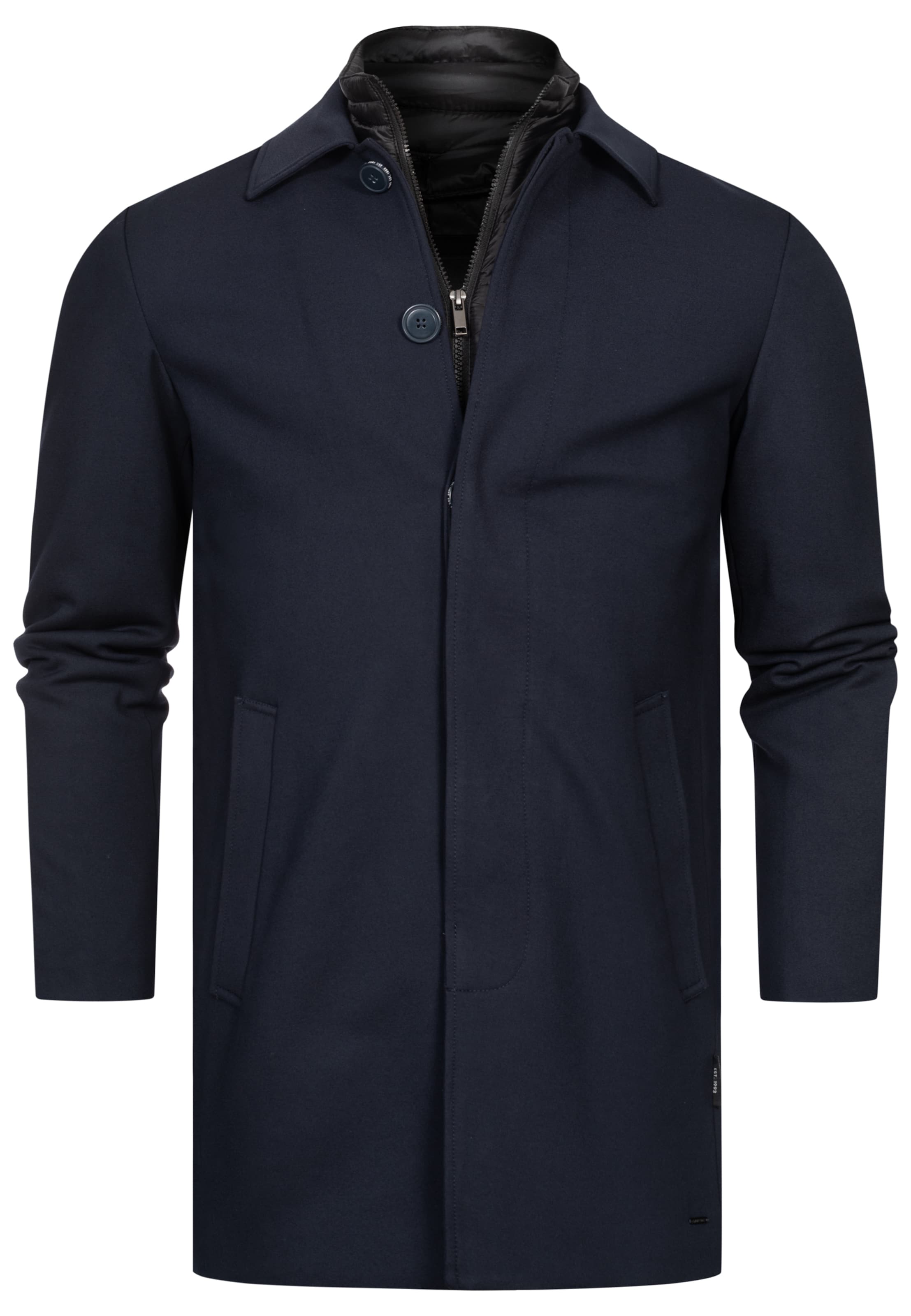 INDICODE JEANS Tussenjas 'Benyome' in Blauw: voorkant