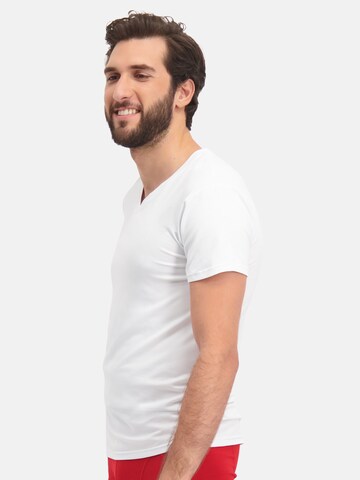 Bamboo basics Koszulka 'Velo' w kolorze biały