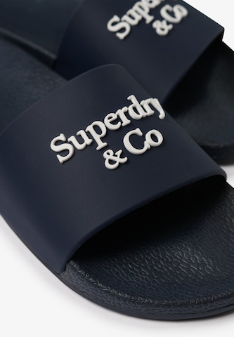 Claquettes / Tongs Superdry & Co en noir
