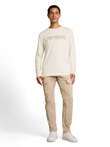 TOM TAILOR Shirt in Weiß