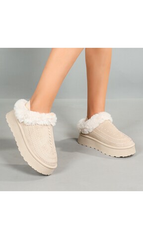 Ital-Design Mules in Beige: front