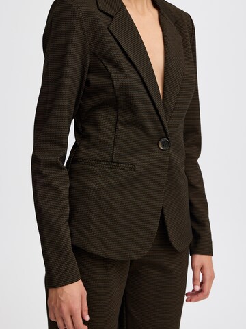ICHI Blazer ''IH MANSE HERRINGBONE' in Schwarz