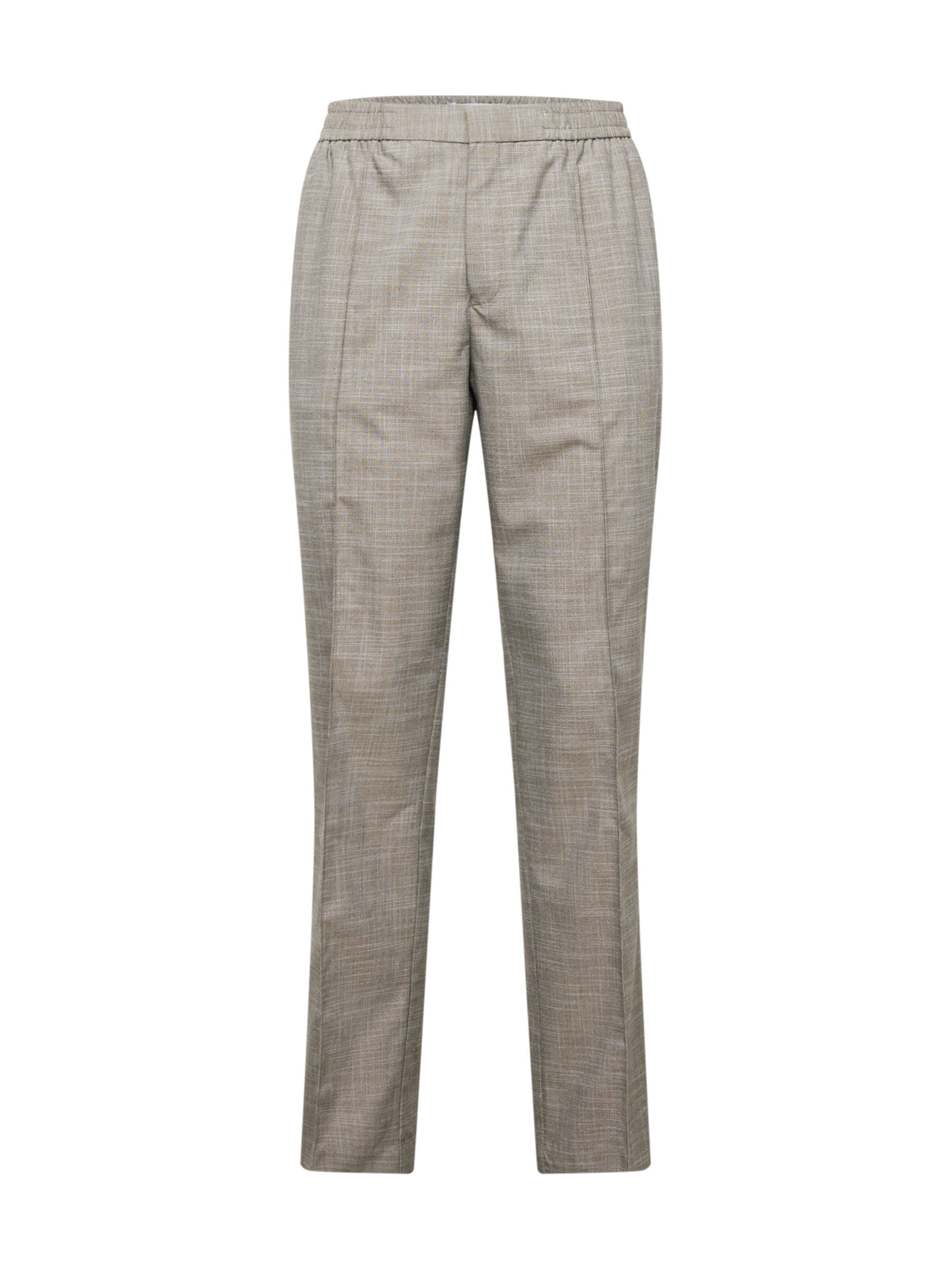 TOPMAN Regularen Hlače na rob | siva barva: sprednja stran