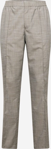 TOPMANregular Hlače na crtu - siva boja: prednji dio
