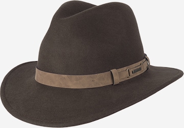 Hatland Hat 'Yemairo' in Brown: front