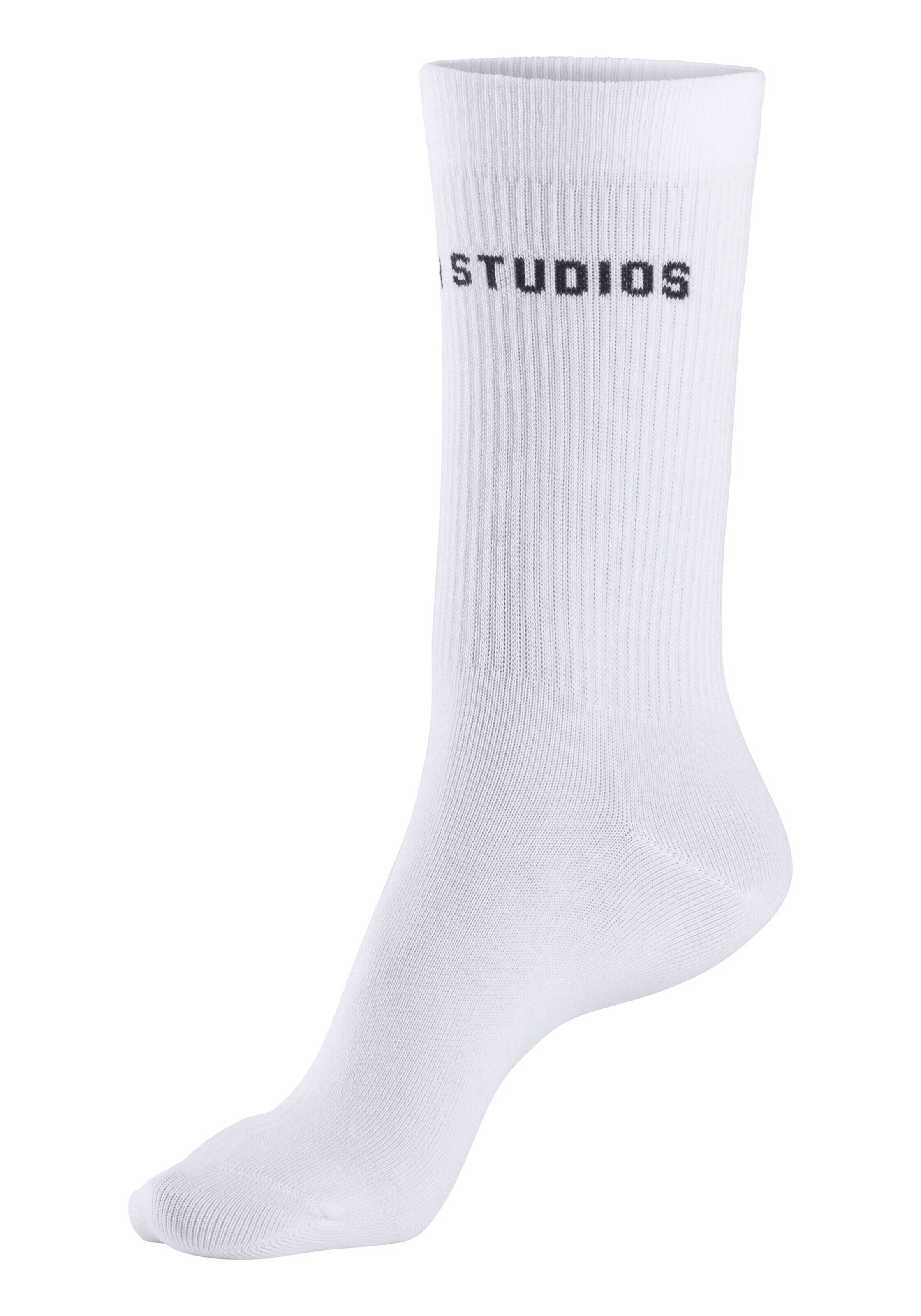 Copenhagen Studios Αθλητικές κάλτσες σε λευκό: μπροστά