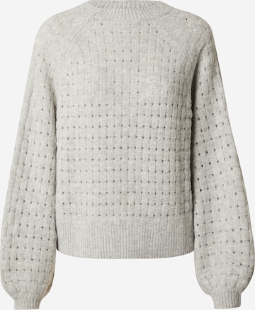 VILA Sweater 'POLANA' in Grey: front