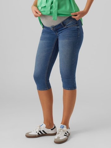 MAMALICIOUS Slim fit Jeans in Blue: front