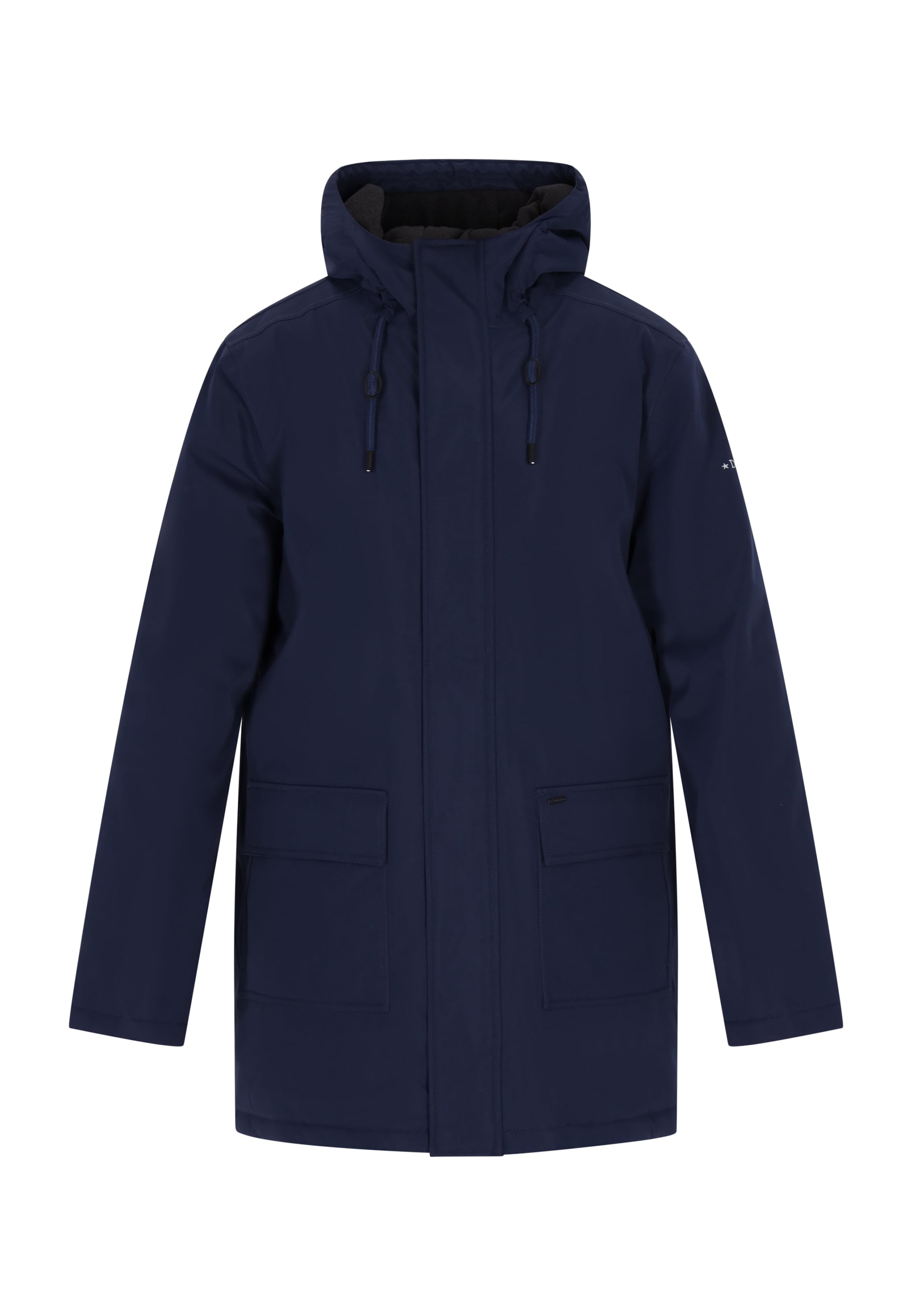Parka d’hiver DreiMaster Maritim en bleu : devant