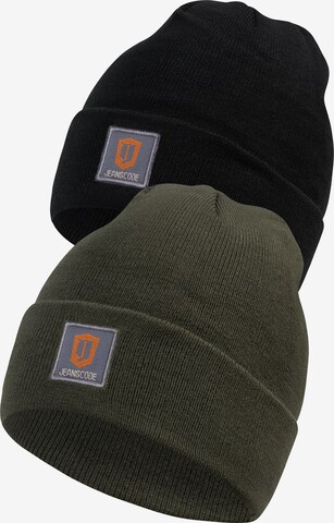INDICODE JEANS Beanie 'Vulcano' in Green: front