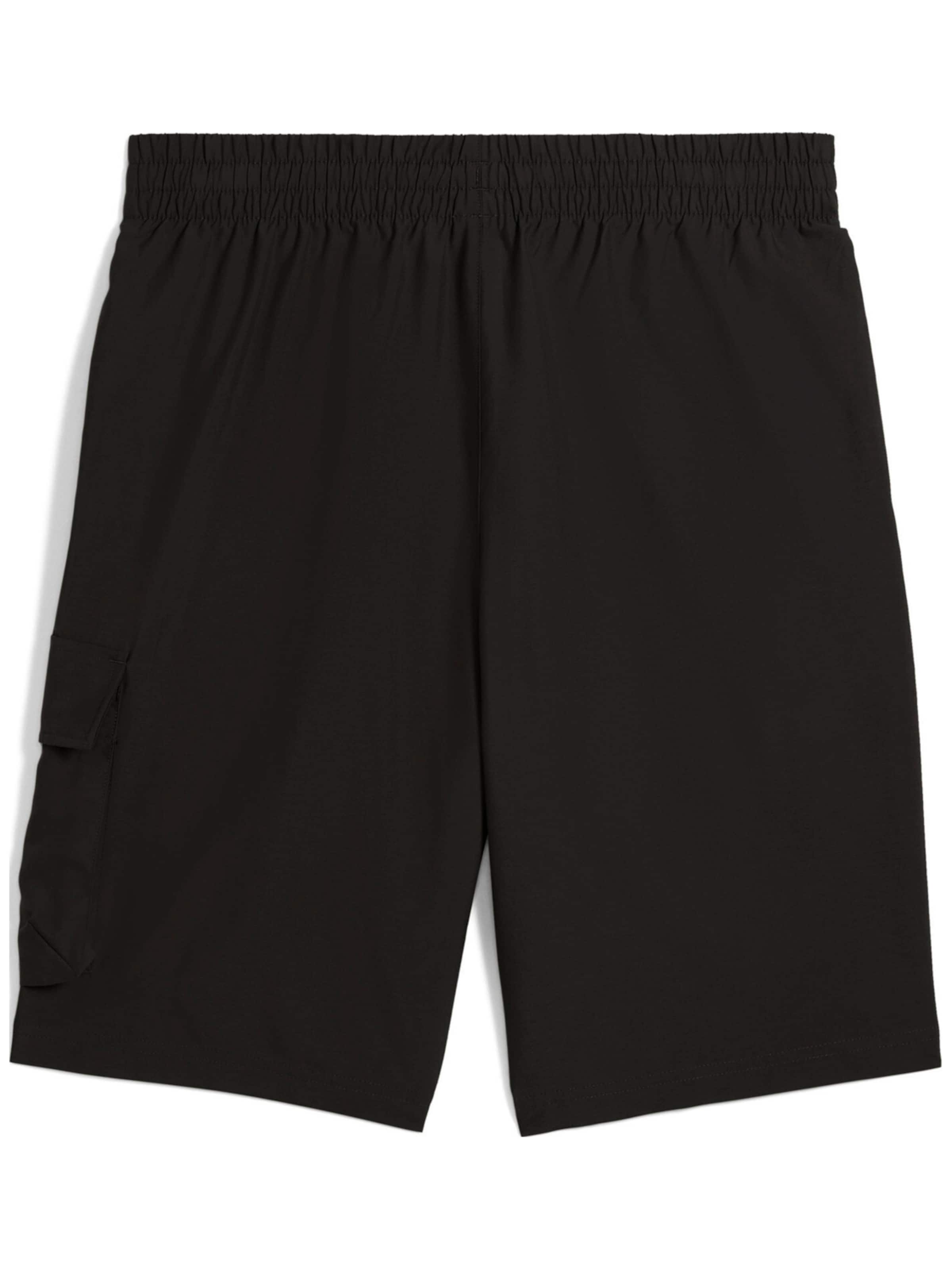 PUMA - regular Pantalón deportivo 'Puma Ess No. 1 Logo Woven Cargo Shorts 9' en negro