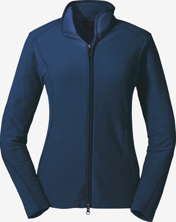 Schöffel Athletic Fleece Jacket 'Leona' in Blue: front