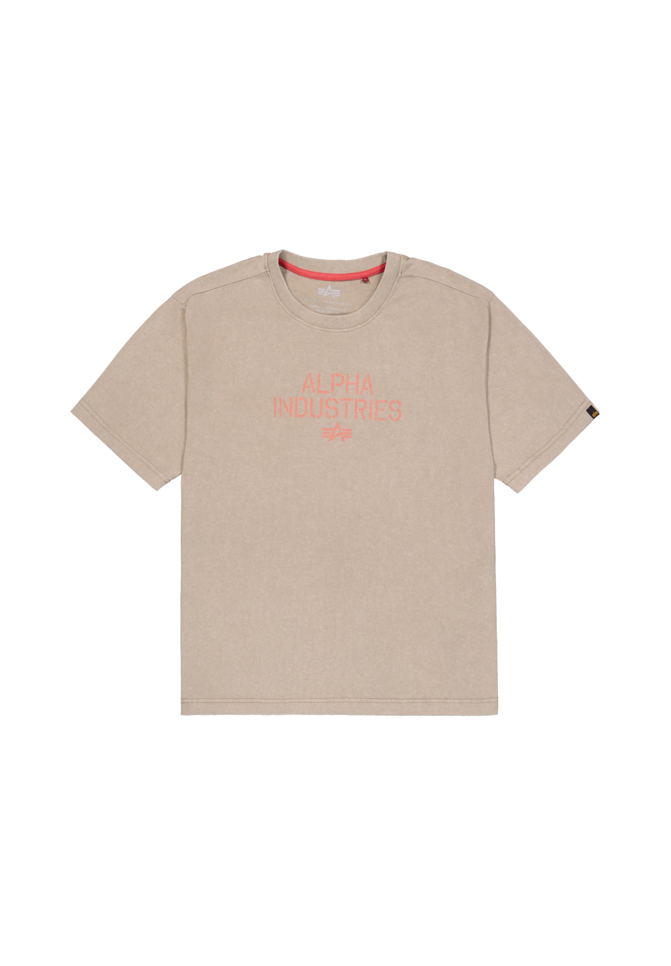 ALPHA INDUSTRIES - Camiseta en beige: frente
