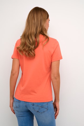 T-shirt 'Naia' Cream en orange