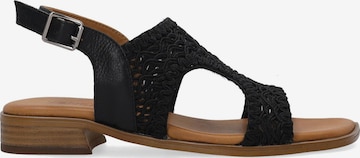 VENEZIA Sandale in Schwarz: Vorderseite