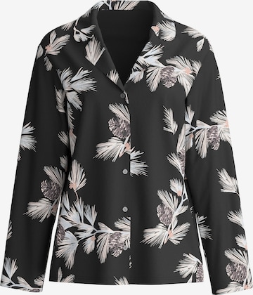 Camicia da notte 'Glimmer M&M' di CALIDA in nero: frontale
