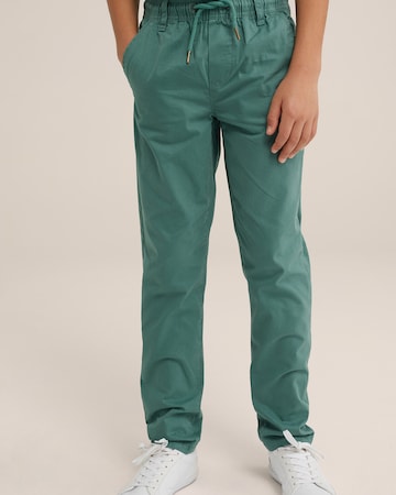 WE Fashion Normální Kalhoty – zelená
