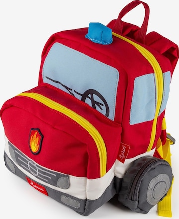 SIGIKID Backpack 'Rucksack Fahrzeuge' in Red: front