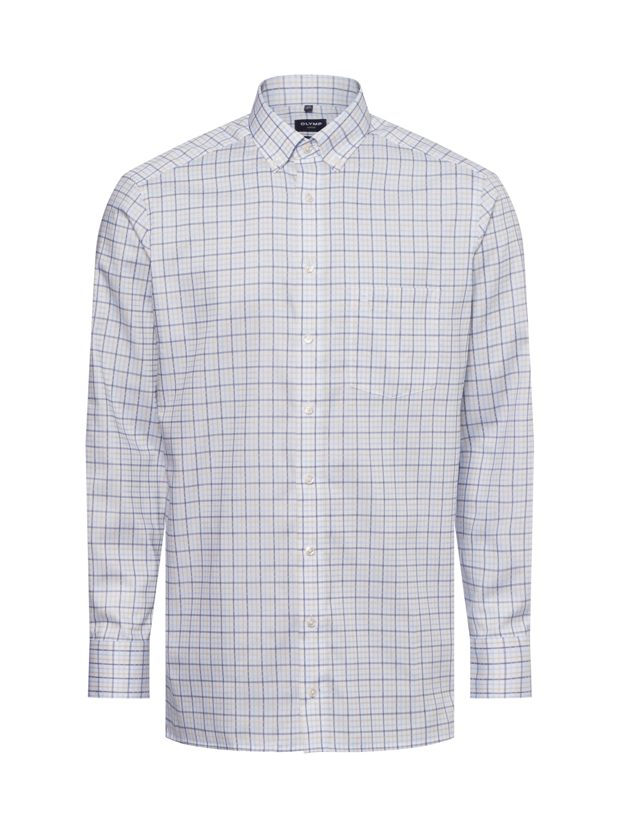 OLYMP Regular fit Button Up Shirt in Beige: front