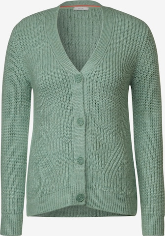 CECIL Knit Cardigan in Green: front