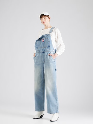 Monki Loosefit Kantáros farmer - kék: elől