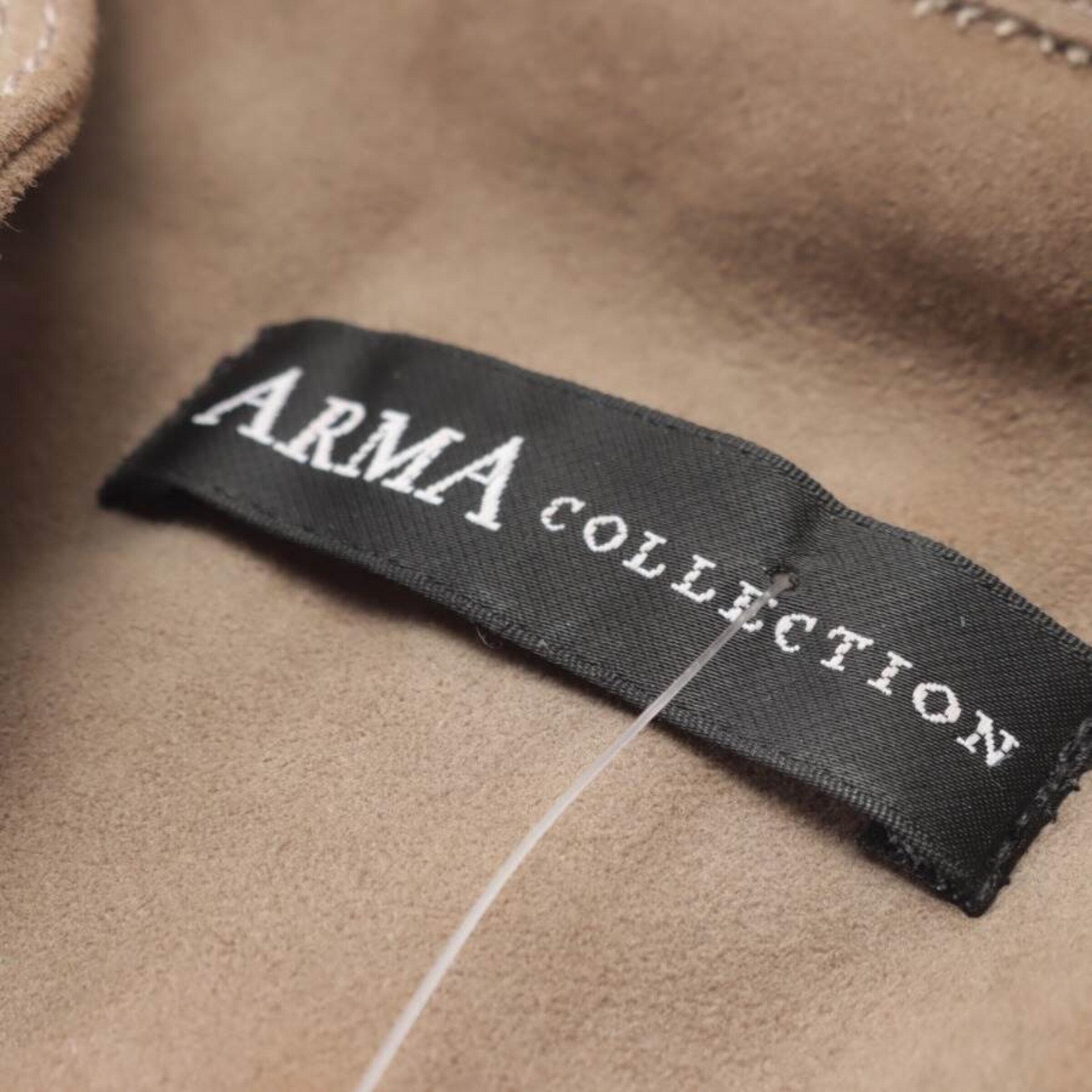 Arma Lederjacke / Ledermantel M in Grün