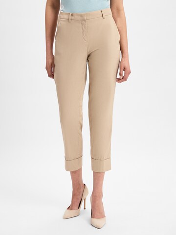 Cambio Regular Chino 'Krystal' in Beige: voorkant
