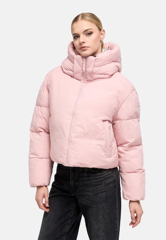 MARIKOO Winterjas 'Zilvaa 16' in Roze: voorkant