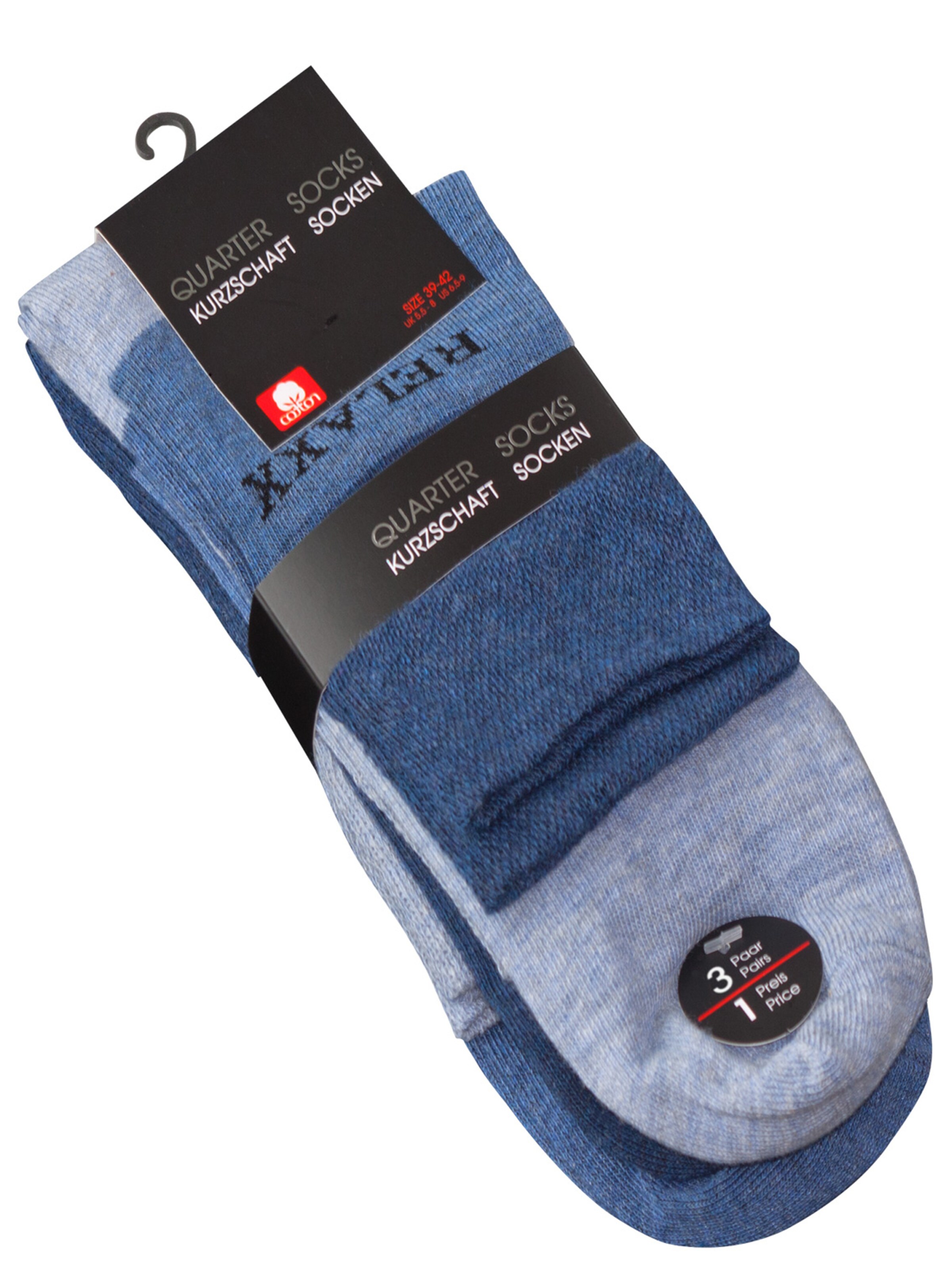 Cotton Prime - Meias 'Relaxx' em azul