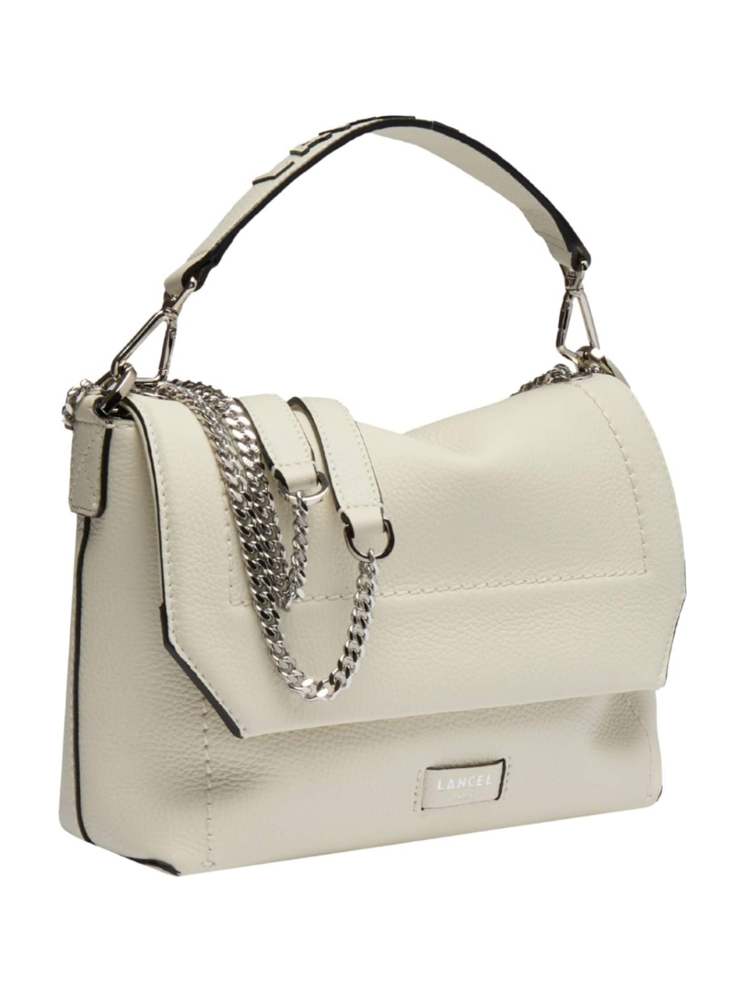 Lancel Skuldertaske 'Lancel Sac Rabat M Ninon Soft Neige Femme' i hvid