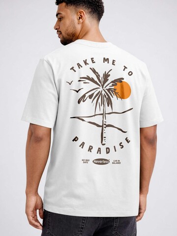 Neverless Shirt 'Take me to Paradise' in White