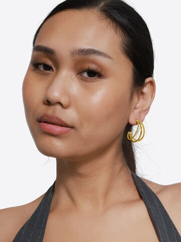 Heideman Ohrring 'Horus ' in Gold: Vorderseite