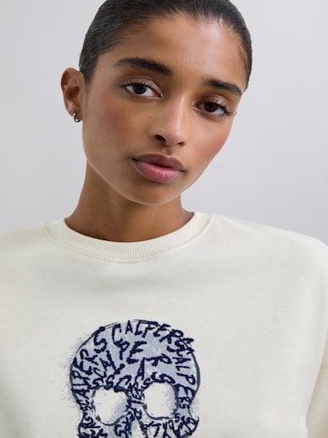 Sweat-shirt Scalpers en blanc